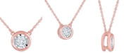 Macy's Diamond Bezel 18" Pendant Necklace (1/8 ct. t.w.)